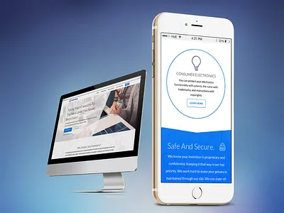 Inventively animation clean icons mobile responsive web design web development