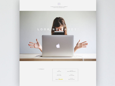 "Look, No Hands!" website design technique no hands nose trackpad tripod