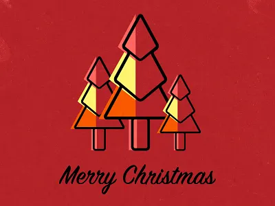 Christmas Dribbble christmas merry presents red festive santa tree