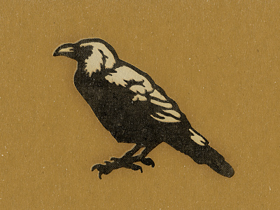 Crow bird crow illustration vintage