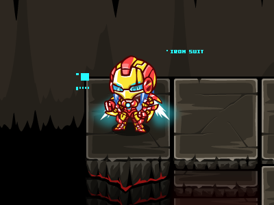 IRON SUIT avatar game hero iron ui