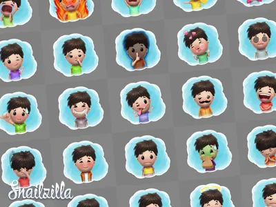 Stickers art character stickers