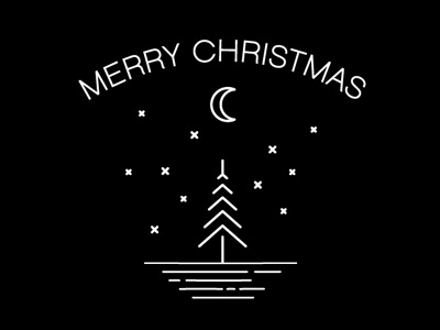 Merry Xmas from Esco christmas holidays illustration line drawing xmas