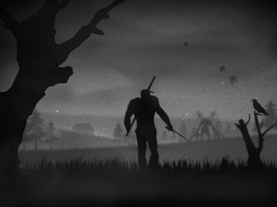 The Witcher fanart art black fan grey wiedzmin witcher