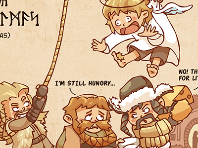 Christmas at Bag End biblo bofur bombur christmas fili hobbit hobbiton kili thorin