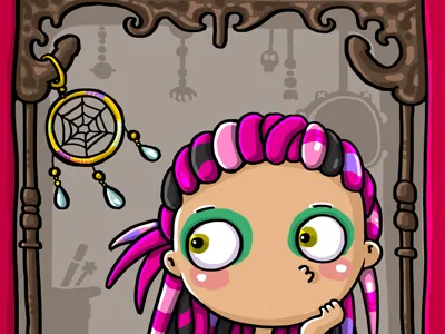 Rain service car wash cartoon cute funny ornament rain wacom wash