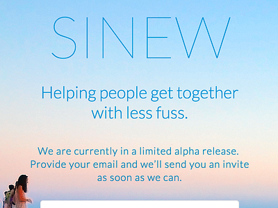 Codename: Sinew landing page