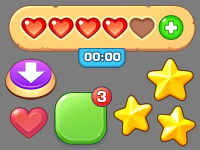 UI_3 android casual games design gamedev ios playrix ui uiux