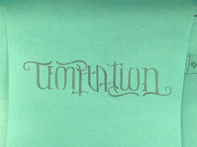 Ambigram // Work In Progress ambigram hand drawn hand lettering lettering sketch type typography work in progress