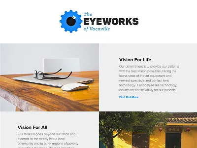 Optometrist: Coming Soon aktiv grotesk eye gear klinic slab proxima nova web design