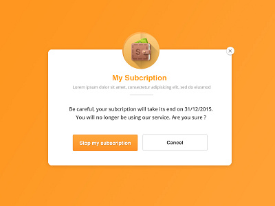 Modal Design modal popup subscription