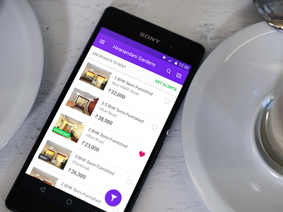 Housing's new Android app with Material Design android app design housing housing.com listings material material design mobile results search ui