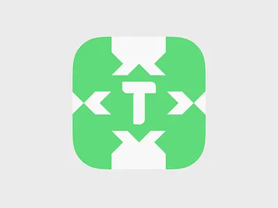 T Icon clean flat icon ios iphone minimal