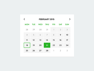 Calender UI calender date date picker flat minimalism picker ui web web design