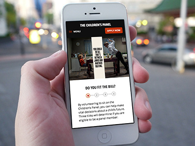 Children's Panel mobile iphone responsive responsive design site ui user interface ux webdesign website