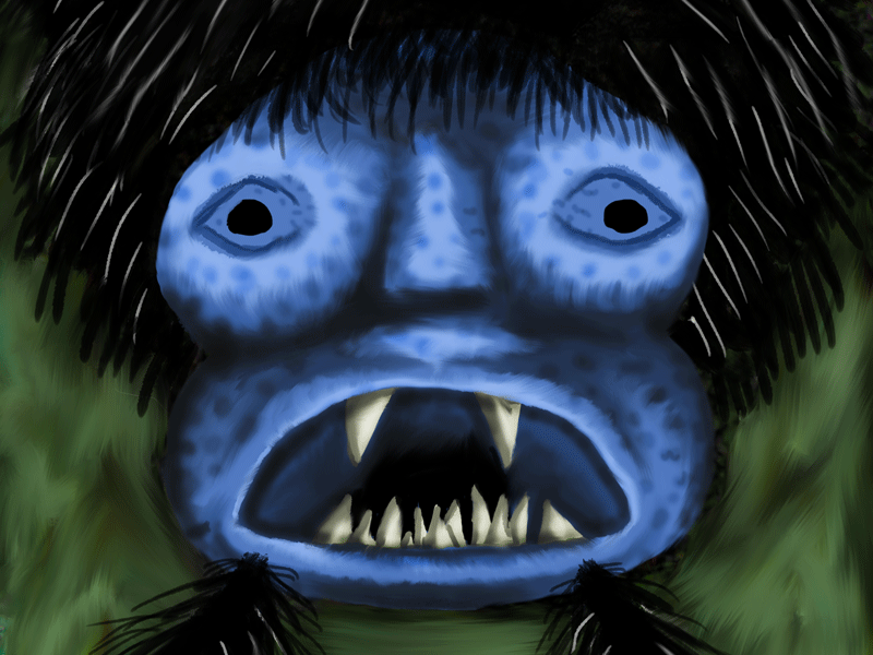 Mask #1 illustration monster painting photoshop