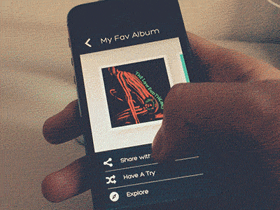 Form Project - My Fav Alumb form music photo prototype relativewave share slide