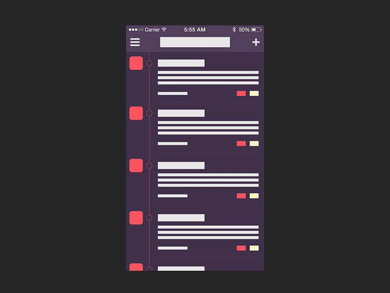 Side Menu Navigation activity after effects animation app menu mobile pctg swipe ui user interface ux