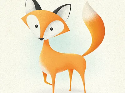 Fiancee Fox animal character children design fox illustration illustrator orange