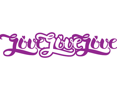 Live Give Love ambigram ink lettering love script