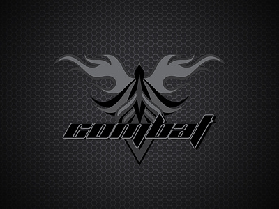 Combat boxing brand logo phoenix sport