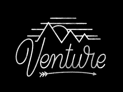 Venture! adventure death hand lettering lettering skull type typography