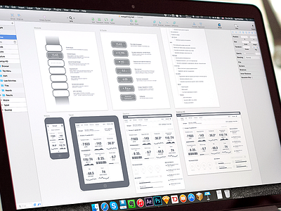 Wireframe: Fitness band concept concept fitness sketch test wireframe