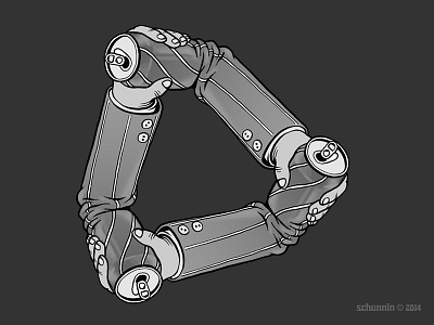 Escheresque, Ep.03 drawing illusion illustration ink symmetry