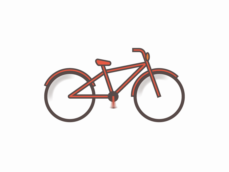 vehicles #3 bike drawing dribbble flat gif icon illustration rgb sketching transport vector vehicles