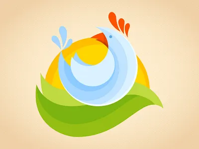 Flat Chicken Logotype animal bird chicken colorful design farm flat geometry illustration logo logotype vector
