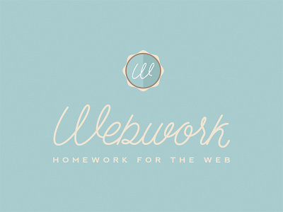 Webwork badge branding fun logo side project