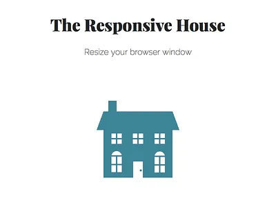 The Responsive House css iconography responsive design web design