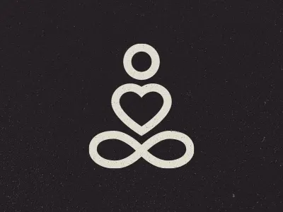 AYC Yogi Mark 1 color columbus graphic design illustration logo mark thick lines yoga