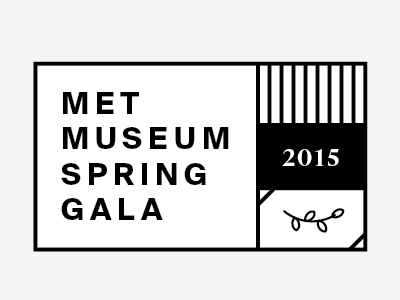 Met Museum Spring Gala Sketches gala leaf leaves lockup museum plant suisse text