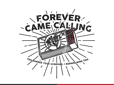 Matchbox de FCC band forever came calling illustration joshua tree matchbox matches merchandise pop punk punk rock