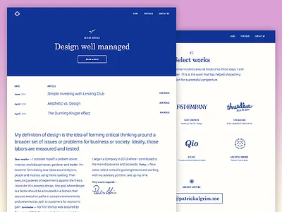 A New Year, A New Personal Site blog monotone organice personal website two color