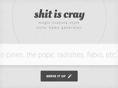Shit is Cray code concept design live mock web wireframe