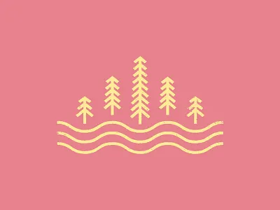 Tree Line linework trees water