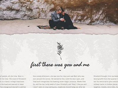 Rosemaryme - Website chic code design html responsive rustic website wedding