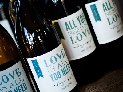 Wedding Wine Bottle Photo all you need is love love is all you need the beatles wedding wedding wine wine bottle wine label