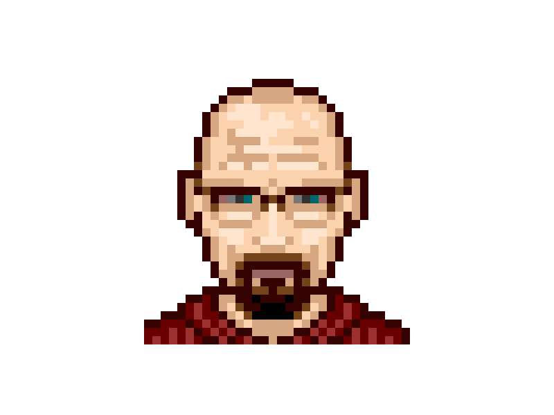 Walter White 32 breaking bad pixel walter white