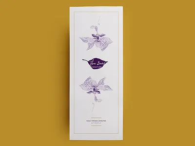 menu design asian food basil branding dinner menu print design restaurant menu thai food togo menu