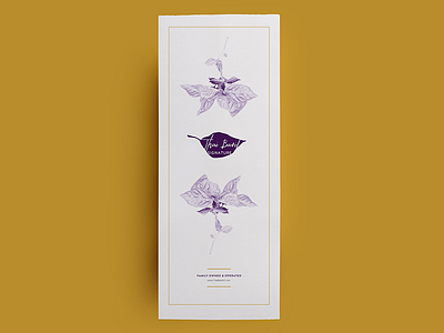 menu design asian food basil branding dinner menu print design restaurant menu thai food togo menu