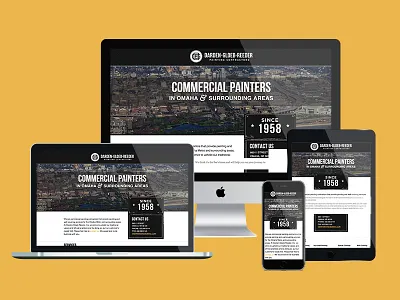 DGR Website design development flat nebraska omaha painting contractors texture website