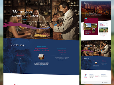 Culinary & Wine Tourism / Home Sections promotional tourism ui ux website wine