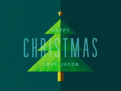 Happy Christmas christmas christmas tree green happy christmas illustration tree triangles