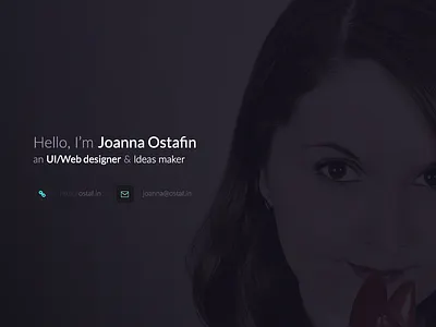 New portfolio is online dark design flat image landing landing page personal portfolio ux web www