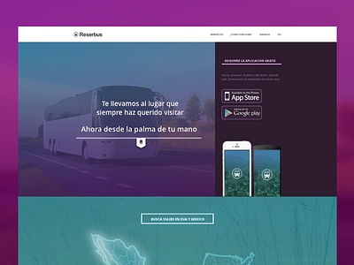 Landing layout landing purple ui