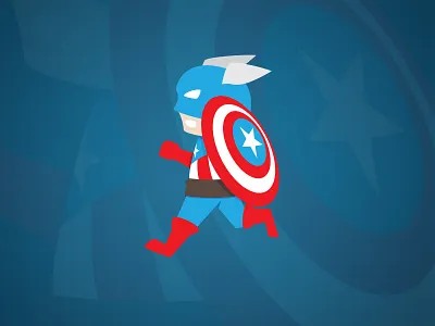 Captain America america art captain flat illustration vector