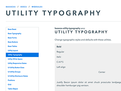 Basscss Modules css oocss web website